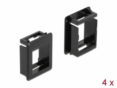 Delock Keystone Holder for cases 4 pieces black