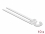 Delock Double cable tie with fastening hook L 80 x W 3.5 mm 10 pieces white