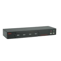 ROLINE Dual Head KVM Switch, 1 User - 4 PCs, DVI, Audio