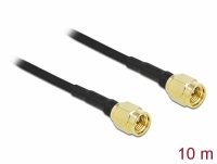 Delock Antenna Cable SMA plug to SMA plug LMR/CFD100 10 m low loss