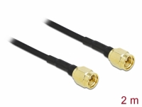 Delock Antenna Cable SMA plug to SMA plug LMR/CFD100 2 m low loss