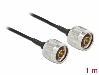 Delock Antenna Cable N plug to N plug LMR/CFD100 1 m low loss