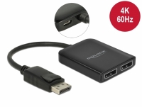 Delock DisplayPort 1.4 Splitter 1 x DisplayPort to 2 x DisplayPort MST