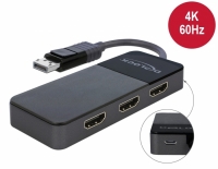 Delock DisplayPort 1.4 Splitter 1 x DisplayPort to 3 x HDMI MST