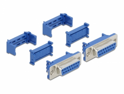 Delock D-Sub 15 female with insulation displacement 2 pieces