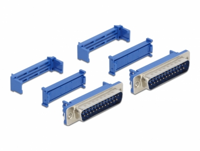 Delock D-Sub 25 male with insulation displacement 2 pieces