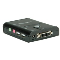 VALUE KVM Switch "Star", 1U - 2 PCs, DVI / HDVideo, USB