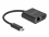 Delock USB Type-C™ Adapter to Gigabit LAN 10/100/1000 Mbps with Power Delivery port black