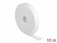 Delock Velcro tape on roll L 10 m x W 20 mm white