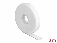 Delock Velcro tape on roll L 3 m x W 13 mm white