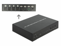 Delock KVM 4 in 1 Multiview Switch 4 x HDMI with USB 2.0