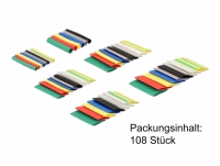 Delock Heat shrink tube set 108 pieces assorted colours