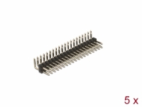 Delock Pin header 20 pin, pitch 2.54 mm, 2-row, angled, 5 pieces