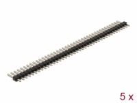 Delock Pin header 40 pin, pitch 2.54 mm, 1-row, straight, 5 pieces