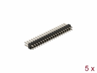 Delock Pin header 20 pin, pitch 2.54 mm, 2-row, straight, 5 pieces