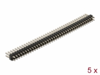 Delock Pin header 40 pin, pitch 2.54 mm, 2-row, straight, 5 pieces