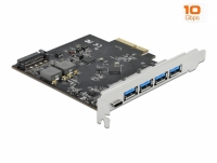 Delock PCI Express x4 Card to 1 x USB Type-C™ + 4 x USB Type-A - SuperSpeed USB 10 Gbps