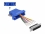 Delock Adapter D-Sub 25 pin male to RJ45 female Assembly Kit blue