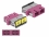 Delock Optical Fiber Coupler with laser protection flip SC Duplex female to SC Duplex female Multi-mode violet