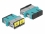 Delock Optical Fiber Coupler with laser protection flip SC Duplex female to SC Duplex female Multi-mode aqua