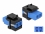 Delock Keystone Module LC Duplex female to LC Duplex female blue / black