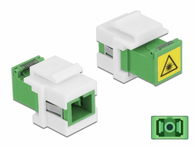 Delock Keystone Module SC Simplex female to SC Simplex female with laser protection flip inside