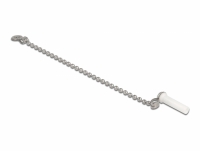 Delock Fiber optic dust cap with chain for LC plug white
