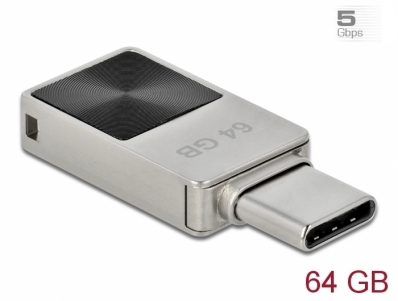 Delock Mini USB 3.2 Gen 1 USB-C™ Memory Stick 64 GB - Metal Housing