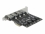 Delock PCI Express x1 Card to 4 x external USB Type-A female SuperSpeed USB (USB 3.2 Gen 1)