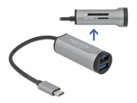 Delock 2 Port USB 3.2 Gen 1 Hub with USB Type-C™ Connection and SD + Micro SD Slot