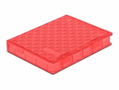 Delock Protection Box for 2.5″ HDD / SSD red