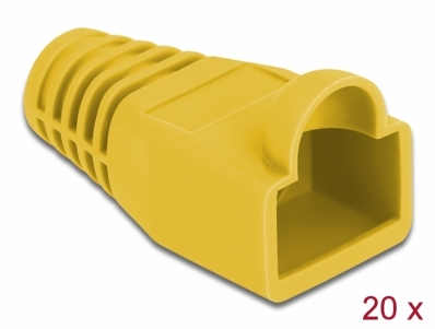 Delock Strain relief for RJ45 plug yellow 20 pieces