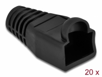 Delock Strain relief for RJ45 plug black 20 pieces