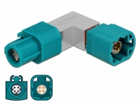 Delock Adapter HSD Z female to HSD Z male angled