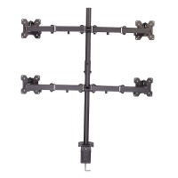 Quad Display Bracket w/ Pole & Desk Clamp