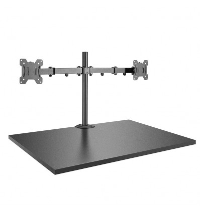 Dual Display Bracket with Pole and Desk Clamp
