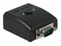 Delock RS-232 Switch and Splitter 1 x Serial DB9 to 2 x USB 2.0 Type-B bidirectional