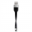 ROLINE USB 3.2 Gen 1 Silicone Cable, A-C, M/M, black, 11 cm