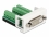 Delock Easy 45 Modul DVI 24+1 Buchse zu 27 Pin Terminalblock 22,5 x 45 mm