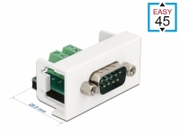 Delock Easy 45 Module D-Sub 9 pin male to 10 pin Terminal Block 22.5 x 45 mm