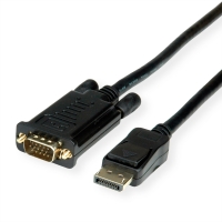 ROLINE Cable DisplayPort - VGA, M / M, black, 3 m