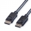 ROLINE DisplayPort v1.2 Cable, TPE, DP-DP, M/M, black, 5 m