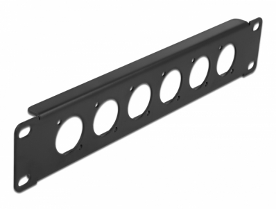 Delock 10″ D-Type Patch Panel 6 Port black