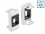 Delock Easy 45 Module Keystone Holder 22.5 x 45 mm, white / black