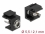 Delock Keystone Module DC 5.5 x 2.1 mm female black