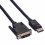 ROLINE DisplayPort Cable, DP-DVI (24+1), LSOH, M/M, black, 1 m