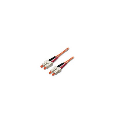 SC to SC OM2 Duplex Fibre Optic 50/125&mu;m Cable, 2m