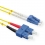 ROLINE Fibre Optic Jumper Cable duplex, 9/125µm, OS2, LC/SC, duplex, yellow, 0.5