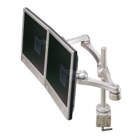 ROLINE Dual LCD Monitor Arm, Desk Clamp, 4 Joints