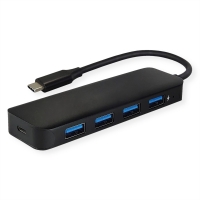 VALUE USB 3.2 Gen 1 Hub, 4 Ports, Type C Connection Cable